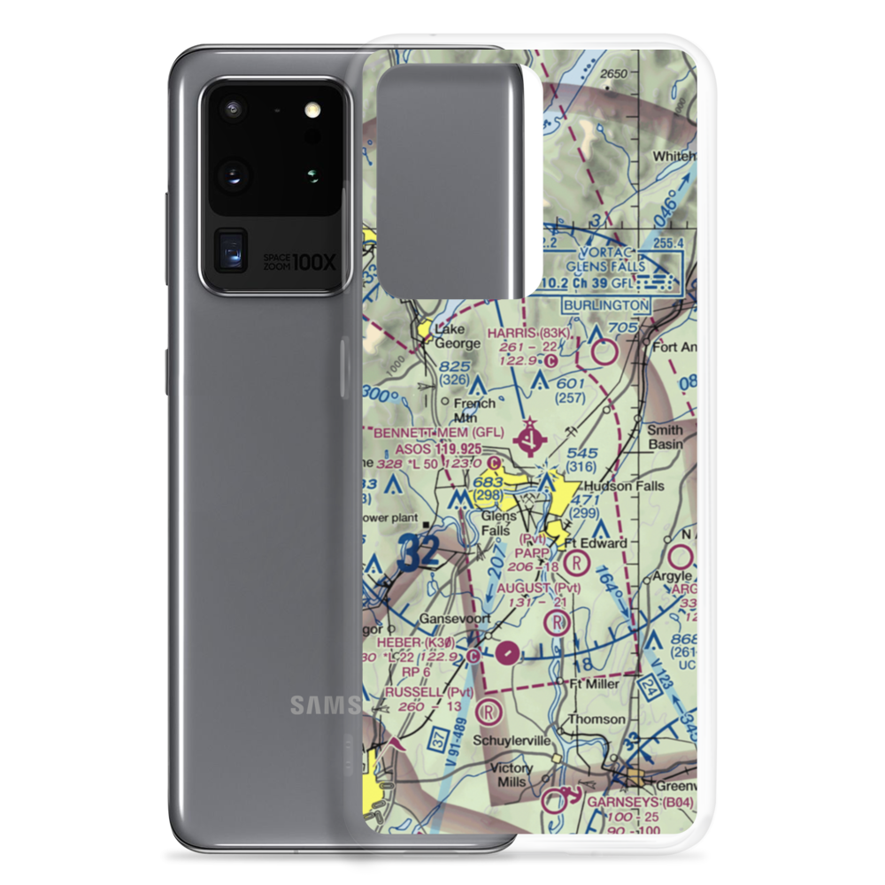 Floyd Bennett Memorial Airport (GFL) VFR Sectional Samsung Case Samsung Galaxy S20 Ultra model shown
