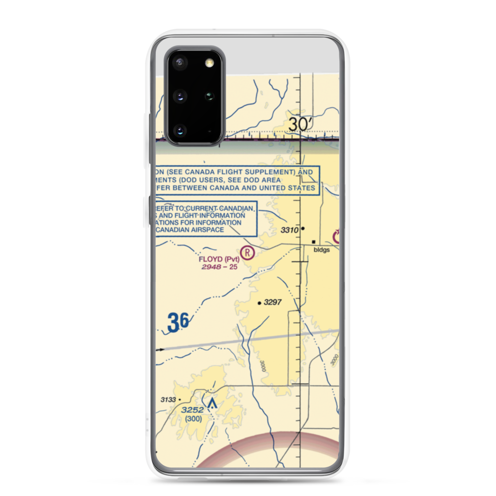Floyd Ranch Airport (MT09) VFR Sectional Samsung Case Samsung Galaxy S20 Plus model shown