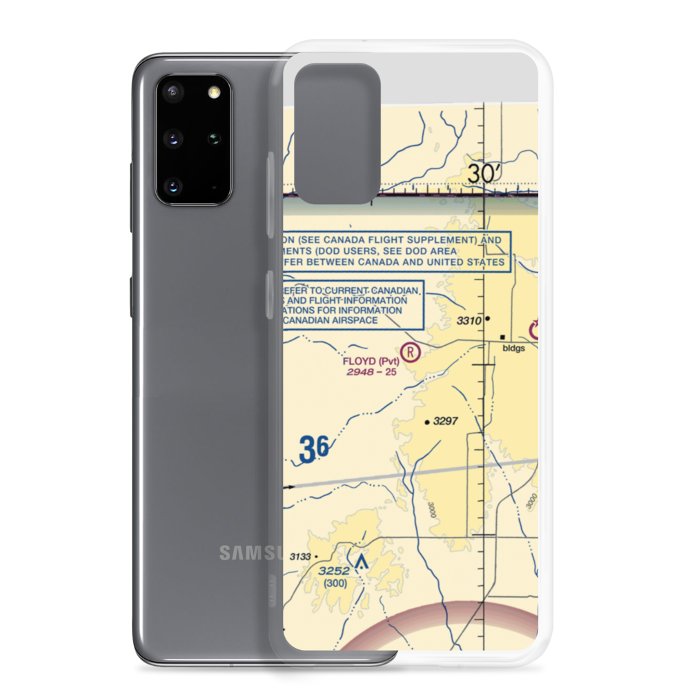 Floyd Ranch Airport (MT09) VFR Sectional Samsung Case Samsung Galaxy S20 Plus model shown