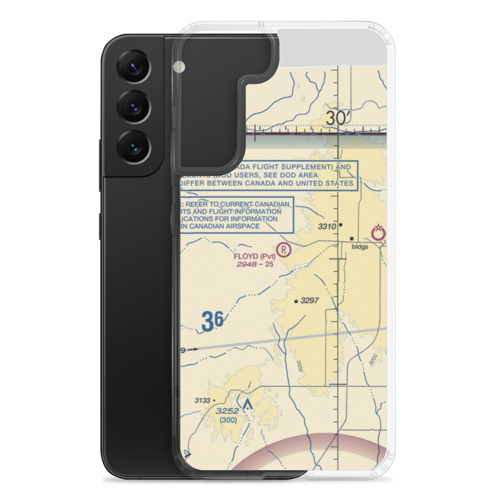 Floyd Ranch Airport (MT09) VFR Sectional Samsung Case Samsung Galaxy S22 Plus model shown