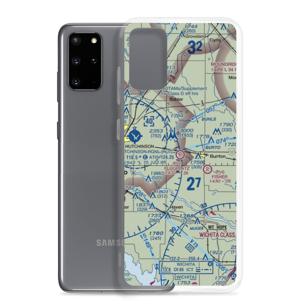 Flugplatz Airport (30KS) VFR Sectional Samsung Case Samsung Galaxy S20 Plus model shown