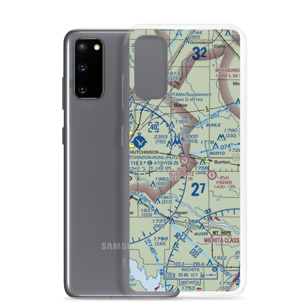 Flugplatz Airport (30KS) VFR Sectional Samsung Case Samsung Galaxy S20 model shown