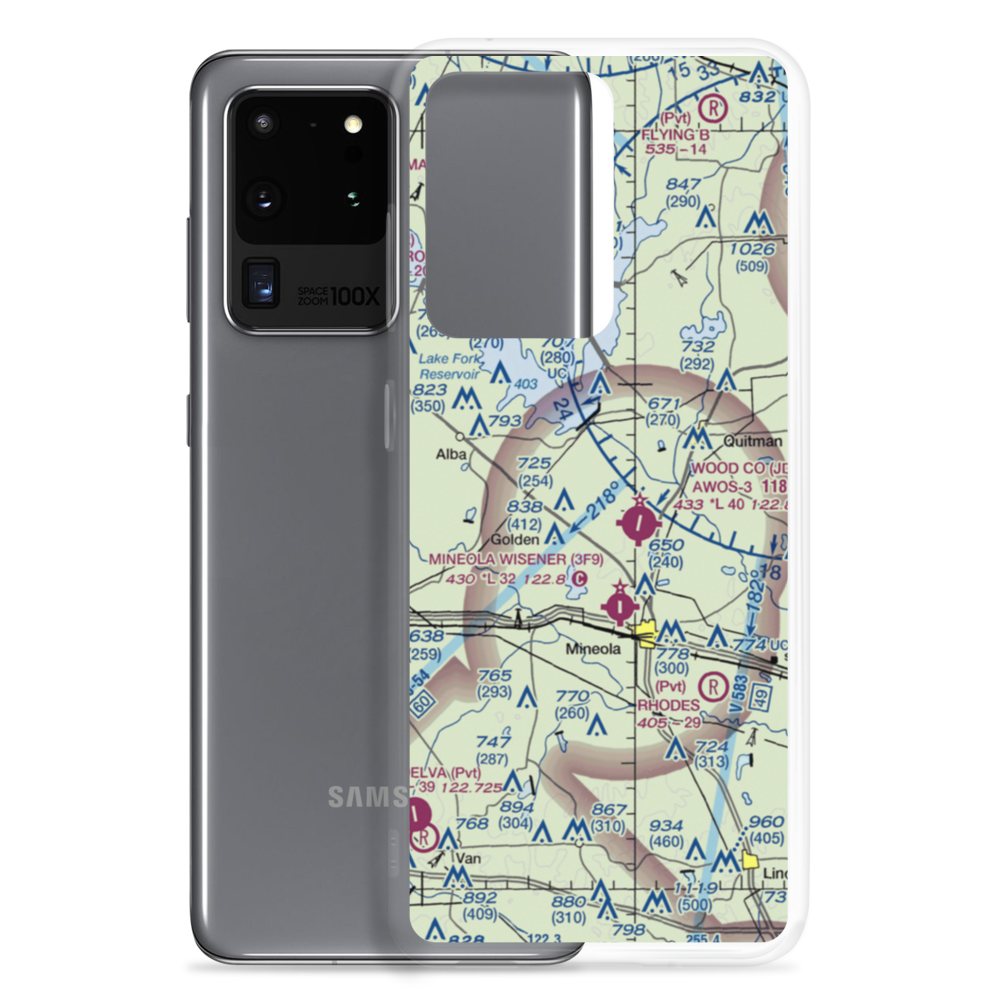 Fly 1 On Airport (XA90) VFR Sectional Samsung Case Samsung Galaxy S20 Ultra model shown