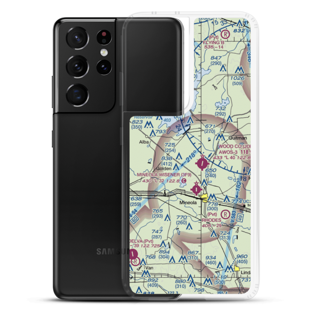 Fly 1 On Airport (XA90) VFR Sectional Samsung Case Samsung Galaxy S21 Ultra model shown