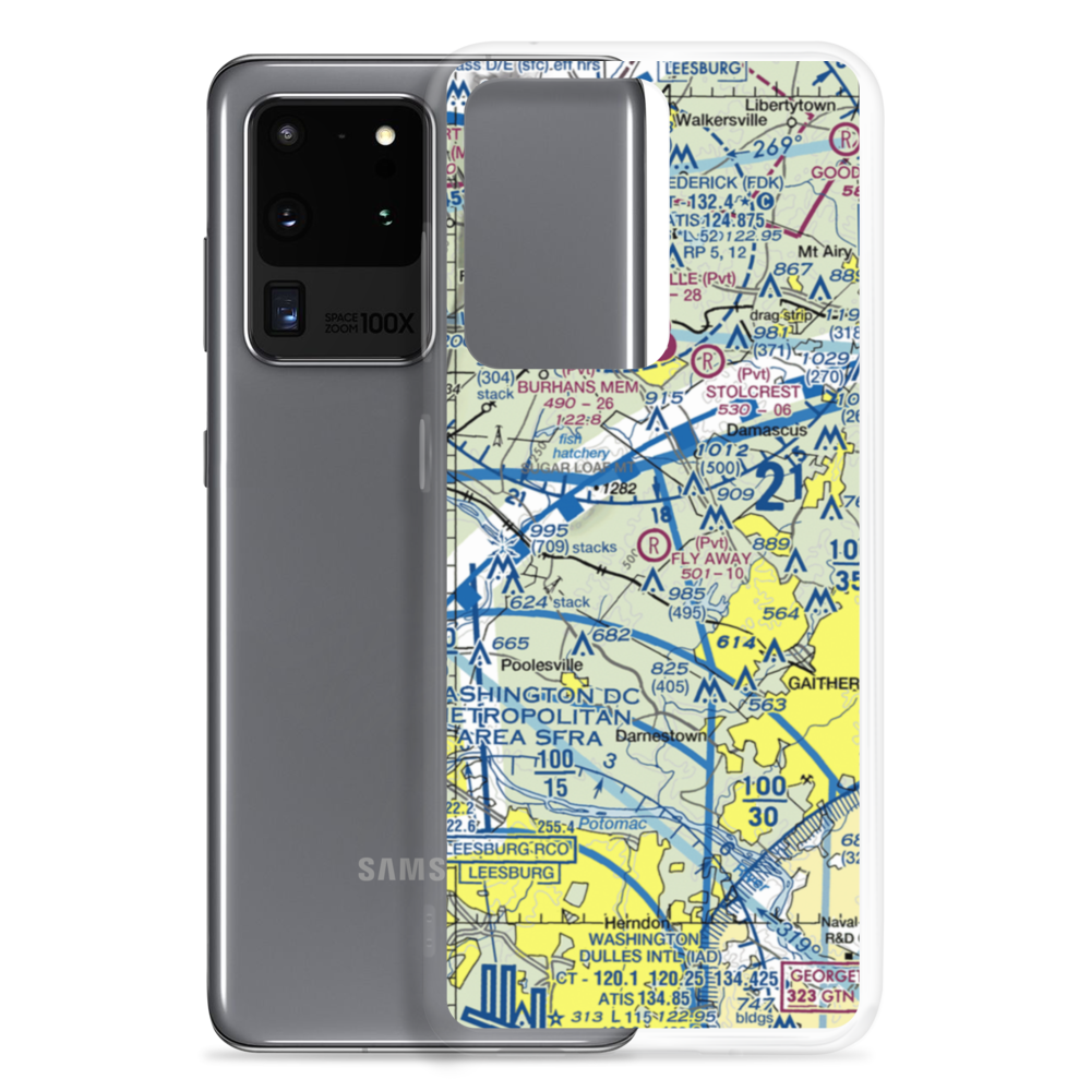 Fly Away Farm Airport (2MD3) VFR Sectional Samsung Case Samsung Galaxy S20 Ultra model shown