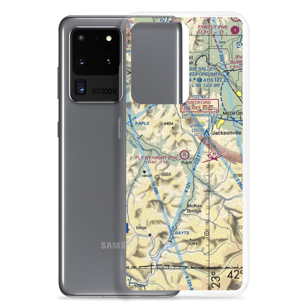 Fly By Night Airport (OG13) VFR Sectional Samsung Case Samsung Galaxy S20 Ultra model shown