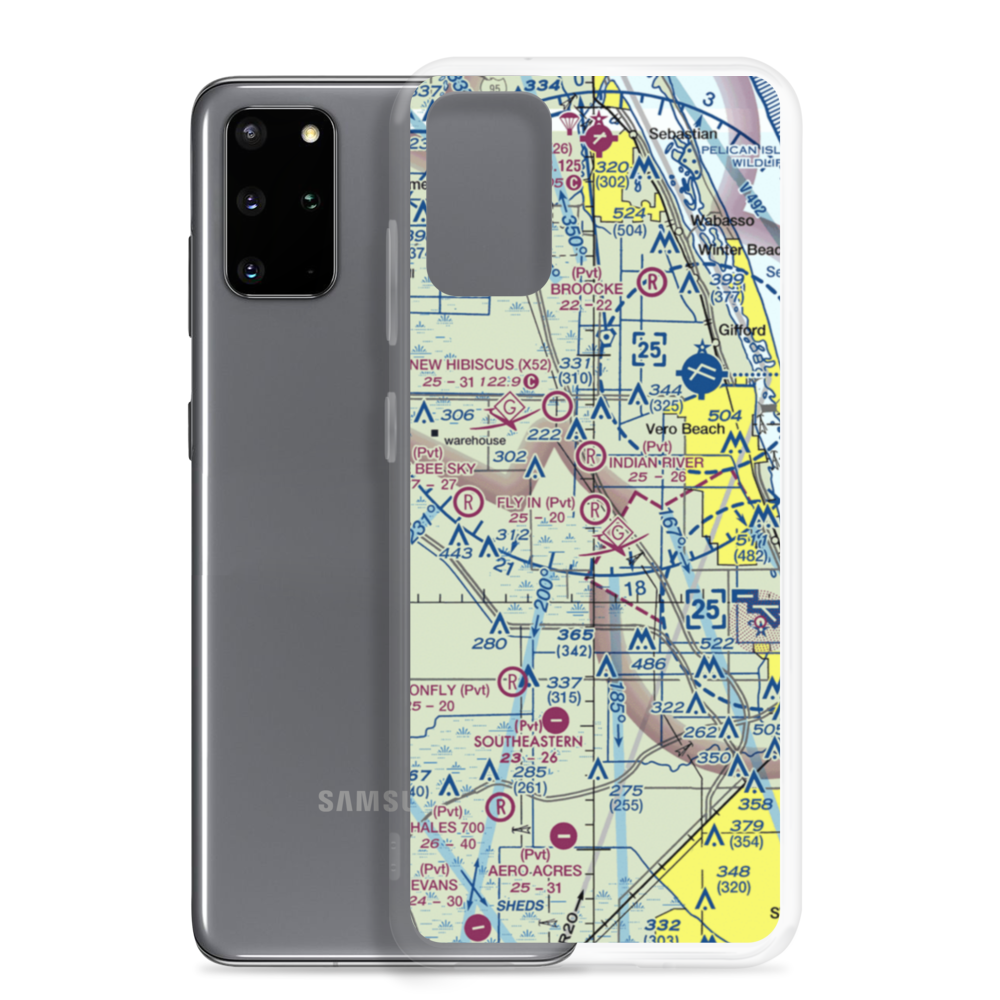 Fly In Ranches Airport (FD25) VFR Sectional Samsung Case Samsung Galaxy S20 Plus model shown