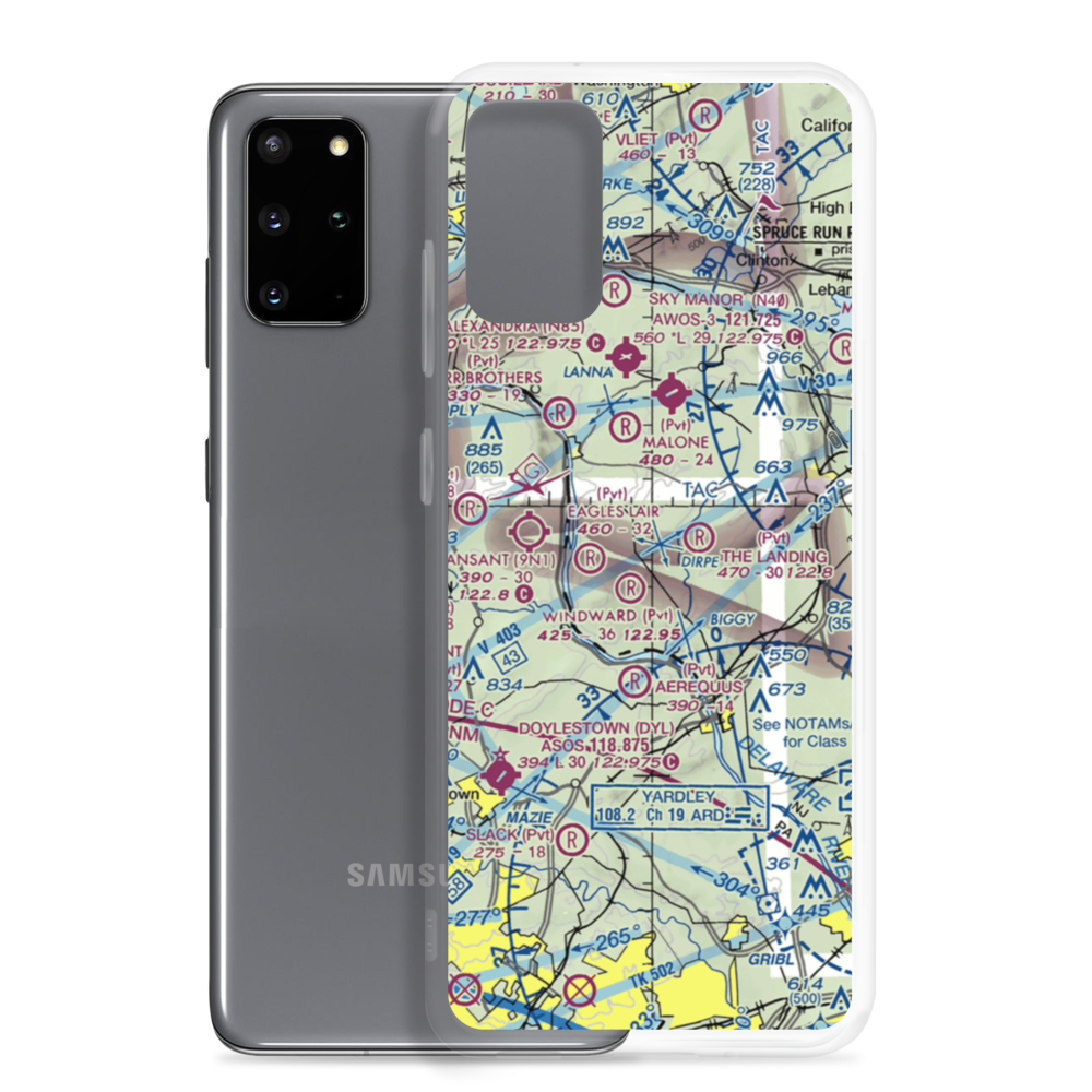 Fly-N-D Landing Strip (92NJ) VFR Sectional Samsung Case Samsung Galaxy S20 Plus model shown