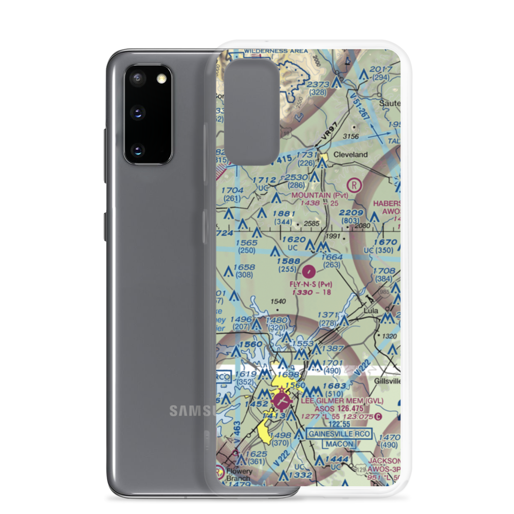 Fly-N-S Ranch Airport (GA09) VFR Sectional Samsung Case Samsung Galaxy S20 model shown