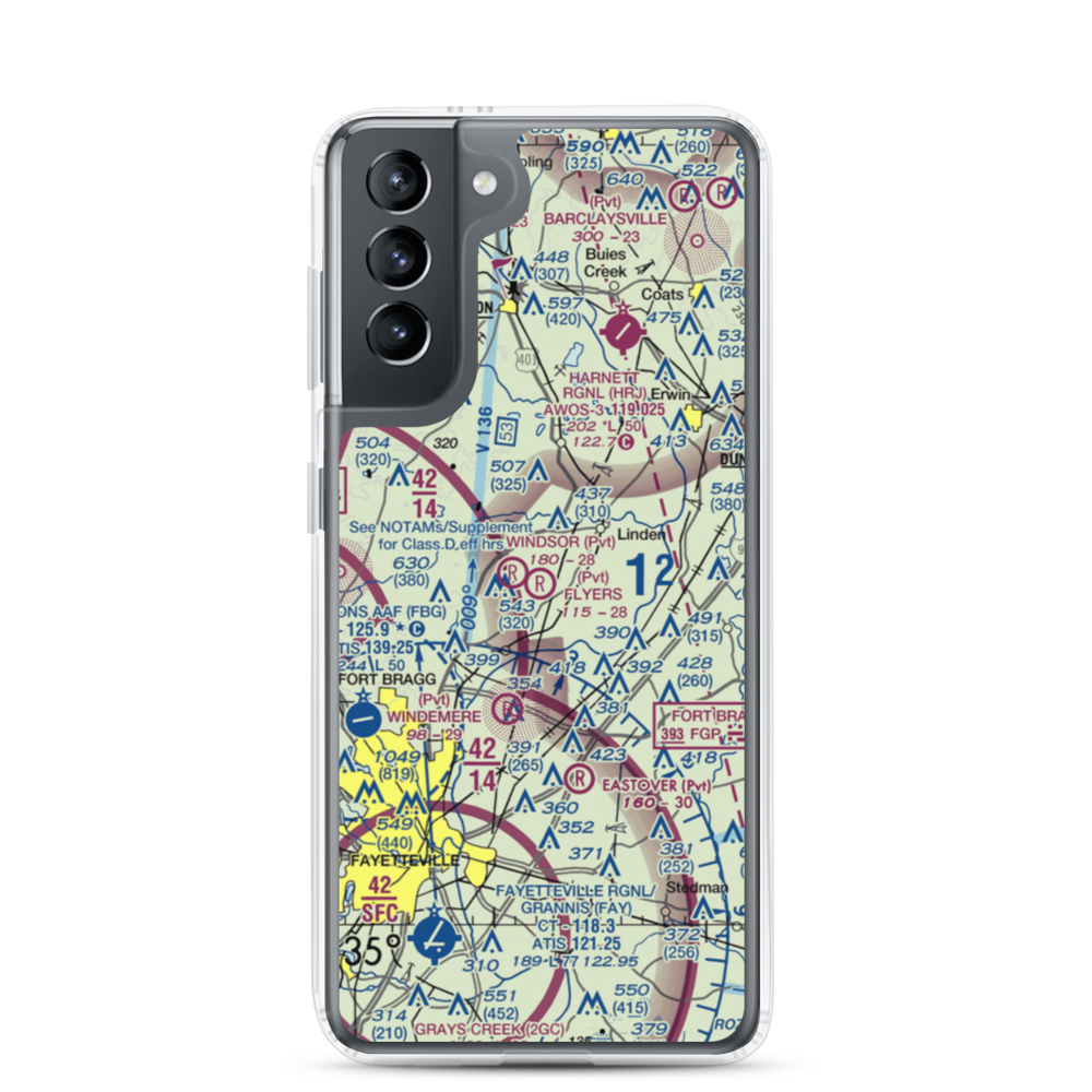 Flyers Airpark (9NC2) VFR Sectional Samsung Case Samsung Galaxy S21 model shown