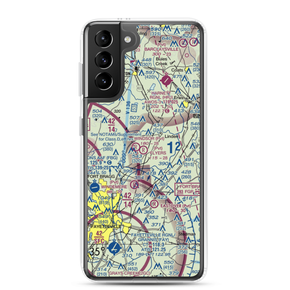 Flyers Airpark (9NC2) VFR Sectional Samsung Case Samsung Galaxy S21 Plus model shown
