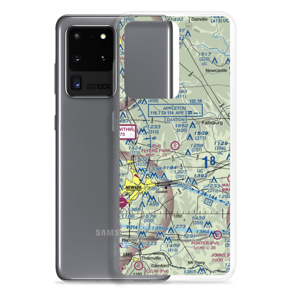 Flyers Park Airport (OH20) VFR Sectional Samsung Case Samsung Galaxy S20 Ultra model shown