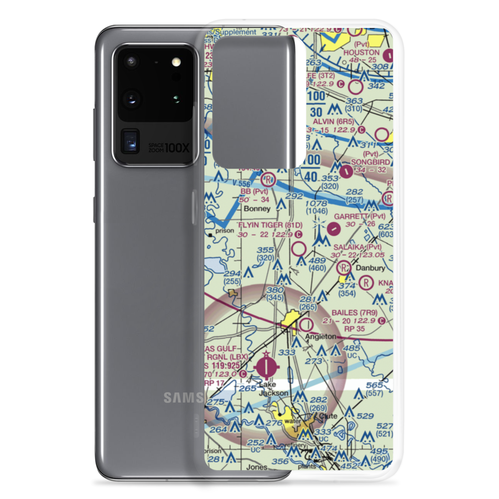 Flyin Tiger Airport (81D) VFR Sectional Samsung Case Samsung Galaxy S20 Ultra model shown