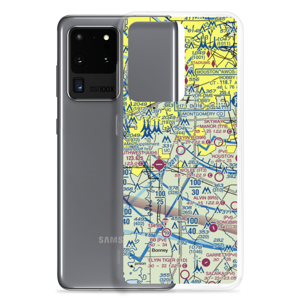 Flyin' B Airport (39R) VFR Sectional Samsung Case Samsung Galaxy S20 Ultra model shown