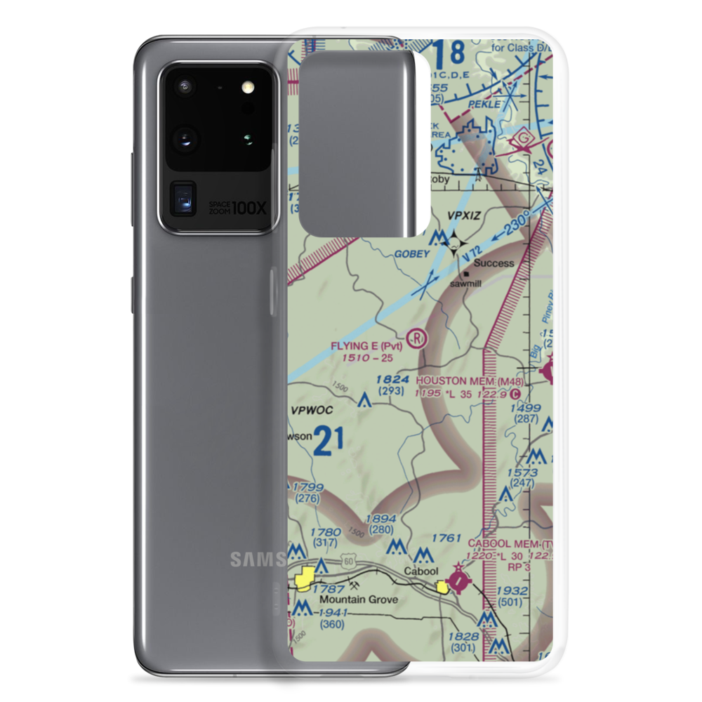 Flying 'E' Airport (6MO3) VFR Sectional Samsung Case Samsung Galaxy S20 Ultra model shown