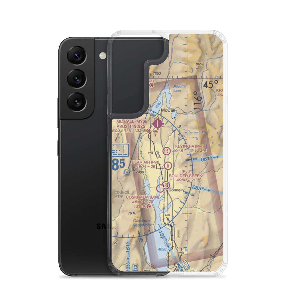 Flying A Ranch Airport (ID59) VFR Sectional Samsung Case Samsung Galaxy S22 model shown
