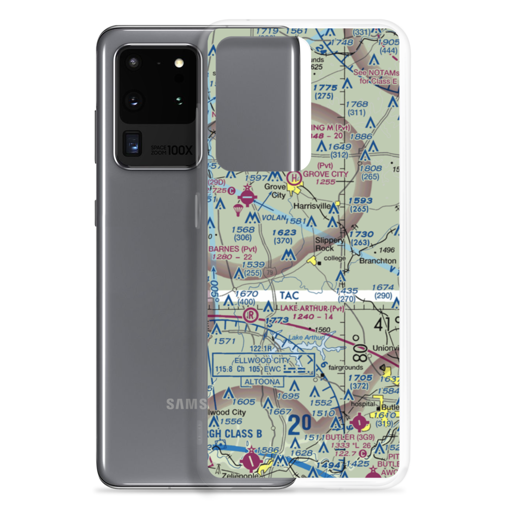 Flying Acres Airport (0PN2) VFR Sectional Samsung Case Samsung Galaxy S20 Ultra model shown