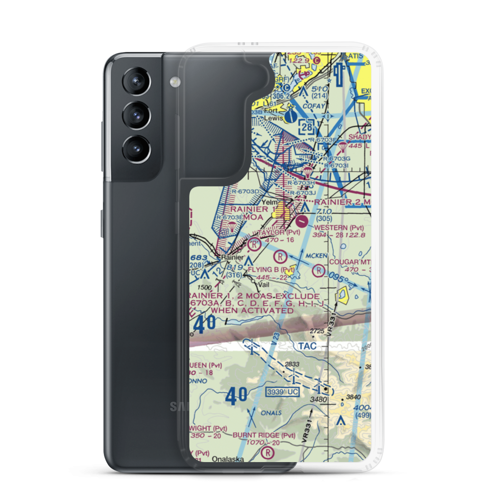 Flying B Airport (8WA0) VFR Sectional Samsung Case Samsung Galaxy S21 model shown
