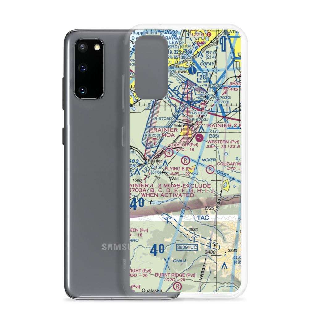 Flying B Airport (8WA0) VFR Sectional Samsung Case Samsung Galaxy S20 model shown