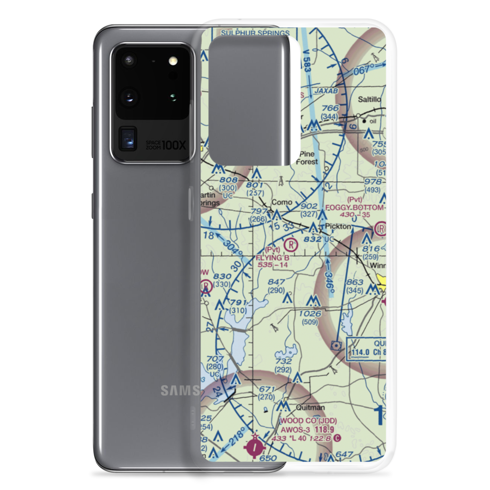 Flying B Airport (TS54) VFR Sectional Samsung Case Samsung Galaxy S20 Ultra model shown