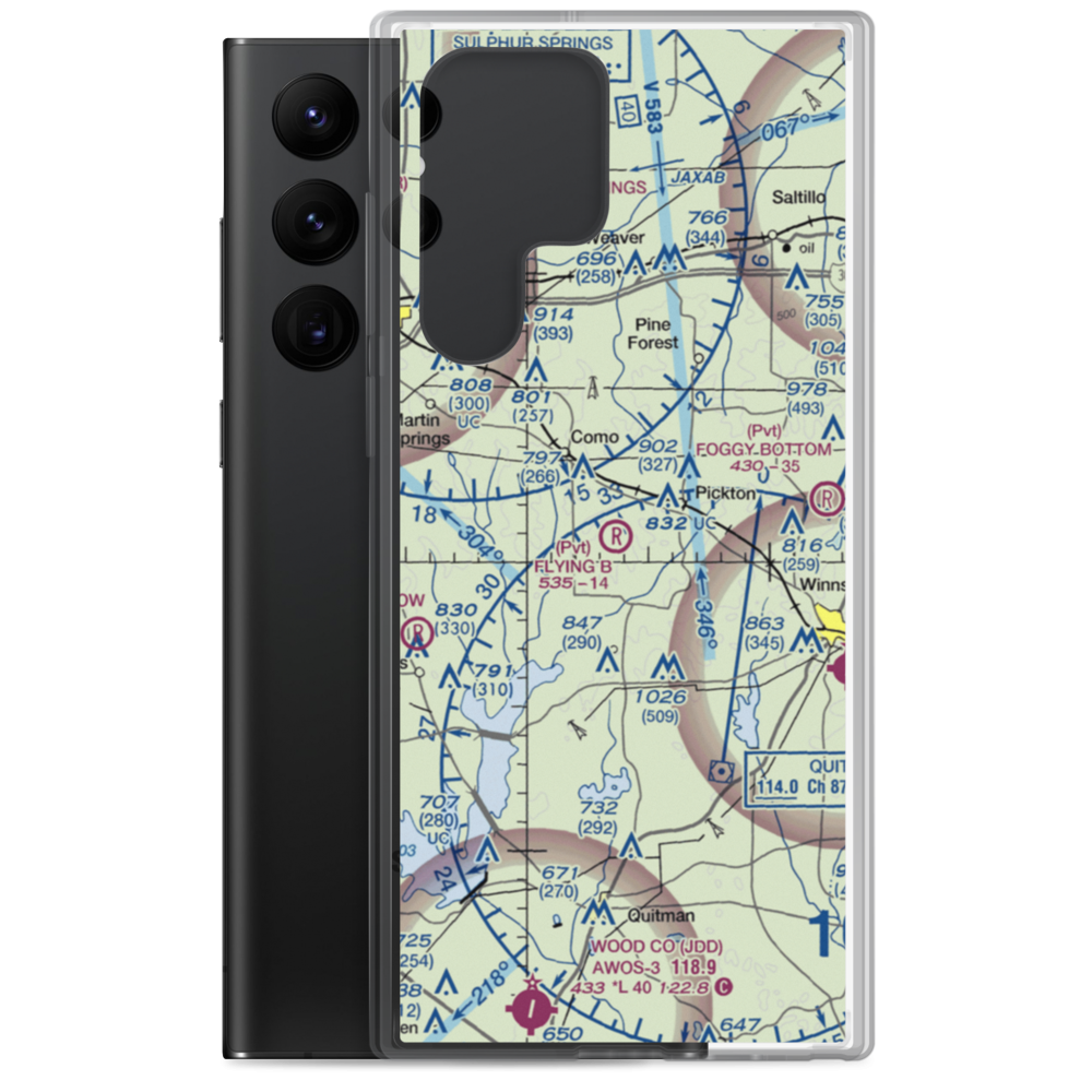 Flying B Airport (TS54) VFR Sectional Samsung Case Samsung Galaxy S22 Ultra model shown