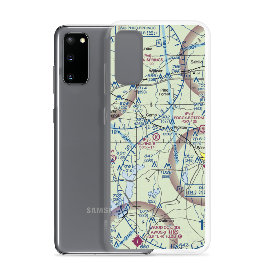 Flying B Airport (TS54) VFR Sectional Samsung Case Samsung Galaxy S20 model shown