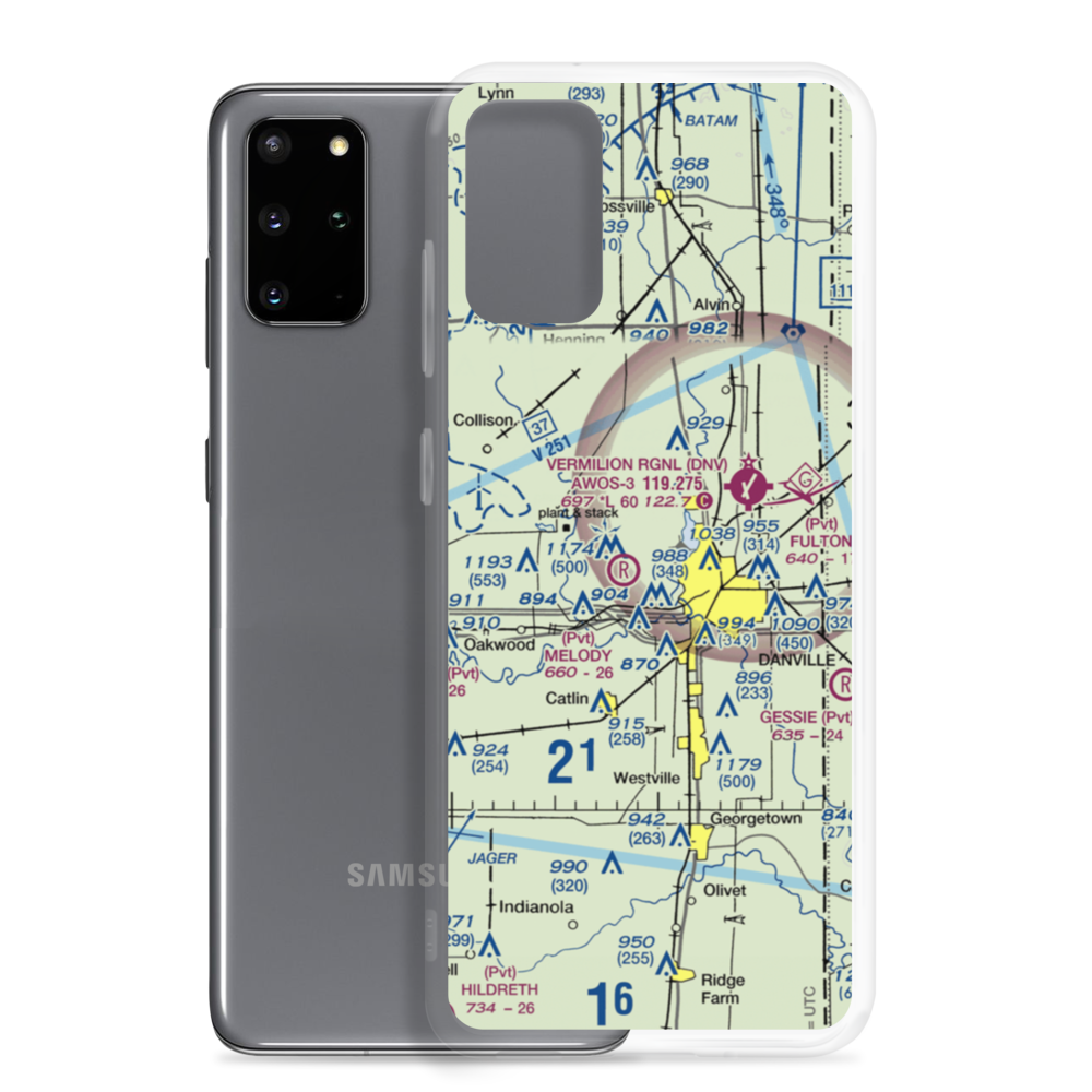 Flying B Ranch Airport (0IL3) VFR Sectional Samsung Case Samsung Galaxy S20 Plus model shown