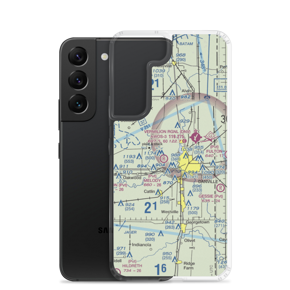 Flying B Ranch Airport (0IL3) VFR Sectional Samsung Case Samsung Galaxy S22 model shown