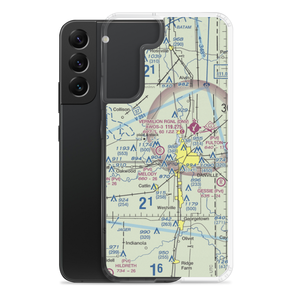 Flying B Ranch Airport (0IL3) VFR Sectional Samsung Case Samsung Galaxy S22 Plus model shown
