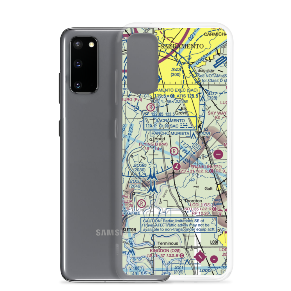 Flying B Ranch Airport (CN38) VFR Sectional Samsung Case Samsung Galaxy S20 model shown