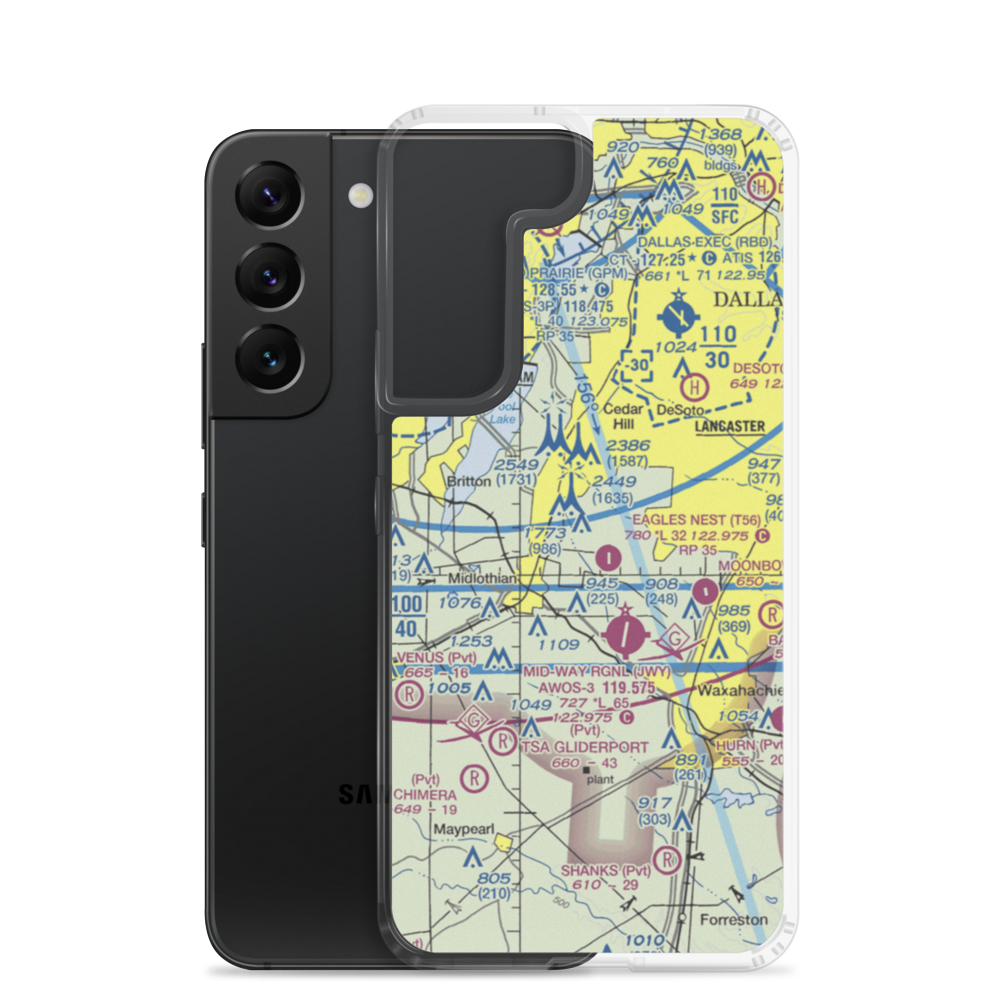 Flying B Ranch Airport (TS71) VFR Sectional Samsung Case Samsung Galaxy S22 model shown