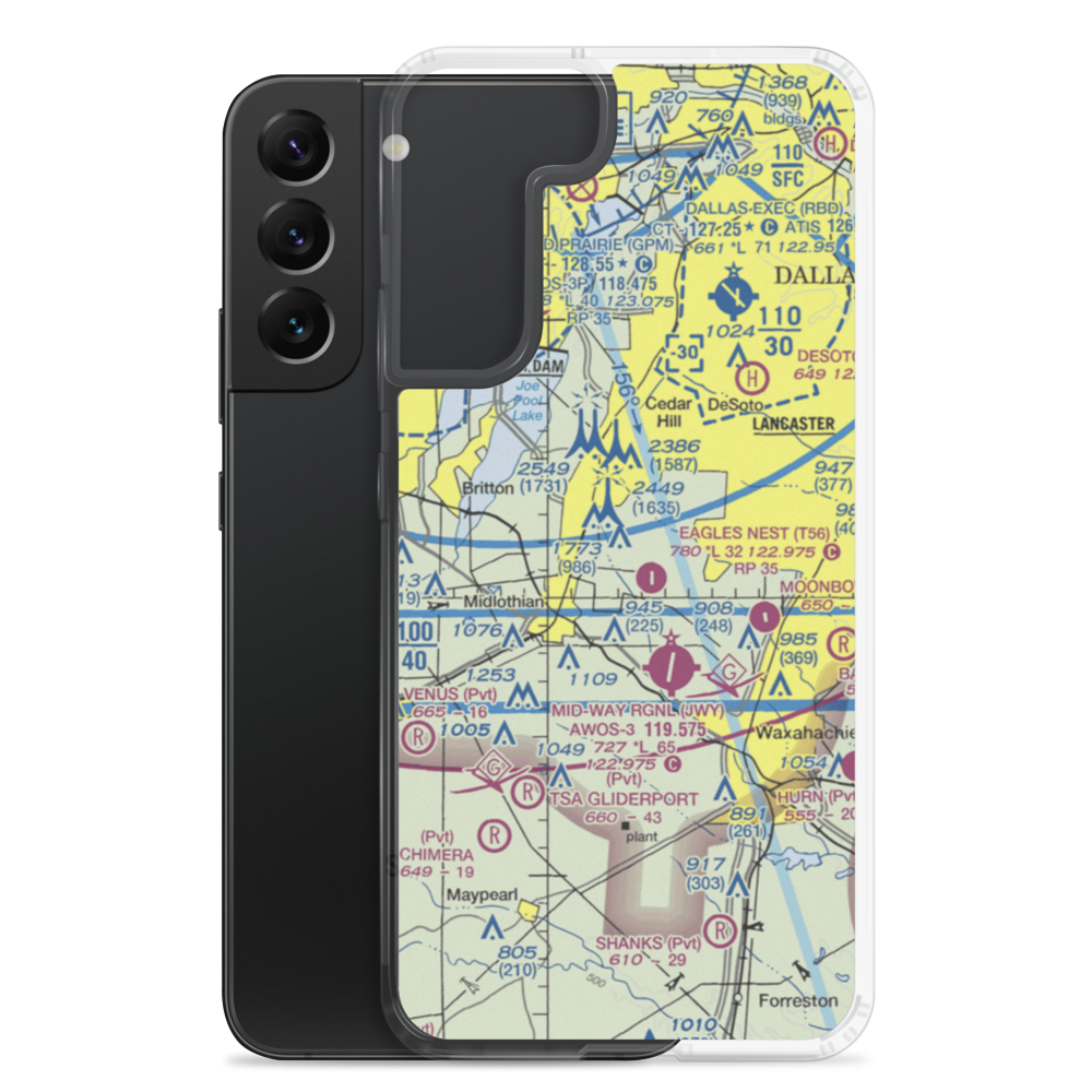 Flying B Ranch Airport (TS71) VFR Sectional Samsung Case Samsung Galaxy S22 Plus model shown