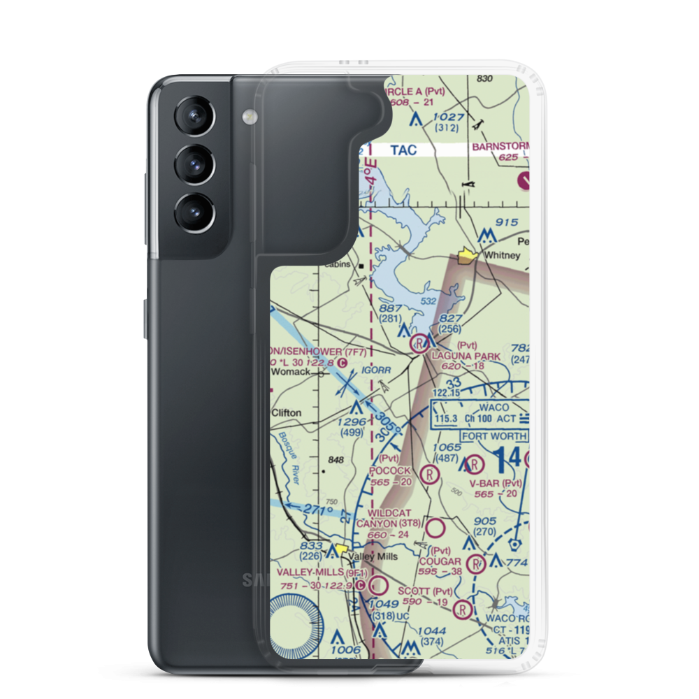 Flying B Ranch Airport (US-0018) VFR Sectional Samsung Case Samsung Galaxy S21 model shown