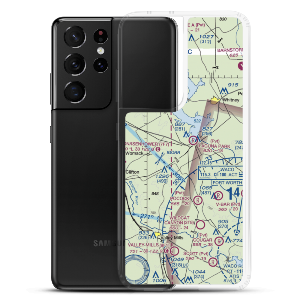 Flying B Ranch Airport (US-0018) VFR Sectional Samsung Case Samsung Galaxy S21 Ultra model shown