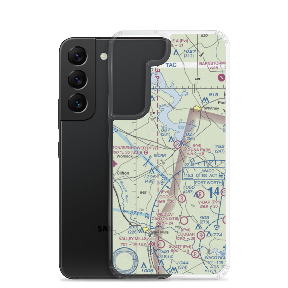 Flying B Ranch Airport (US-0018) VFR Sectional Samsung Case Samsung Galaxy S22 model shown