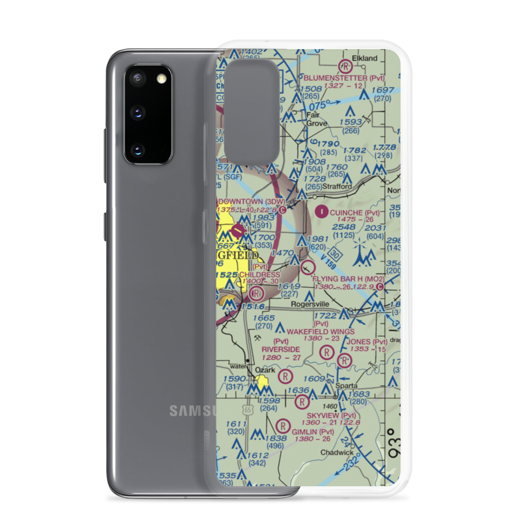 Flying Bar H Ranch Airport (MO2) VFR Sectional Samsung Case Samsung Galaxy S20 model shown