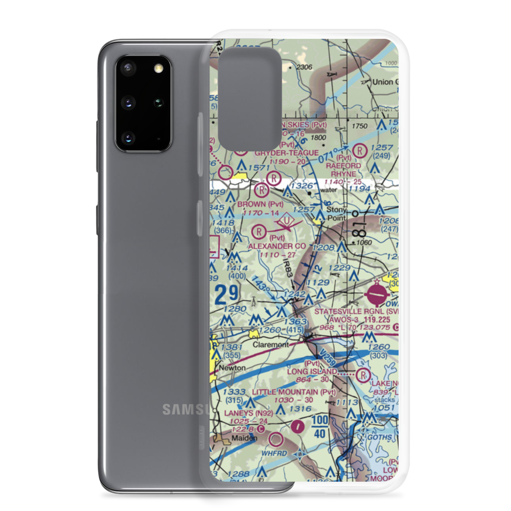 Flying Bj Airport (3NC5) VFR Sectional Samsung Case Samsung Galaxy S20 Plus model shown