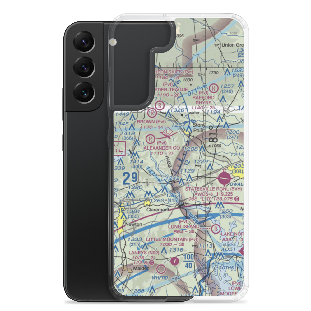Flying Bj Airport (3NC5) VFR Sectional Samsung Case Samsung Galaxy S22 Plus model shown