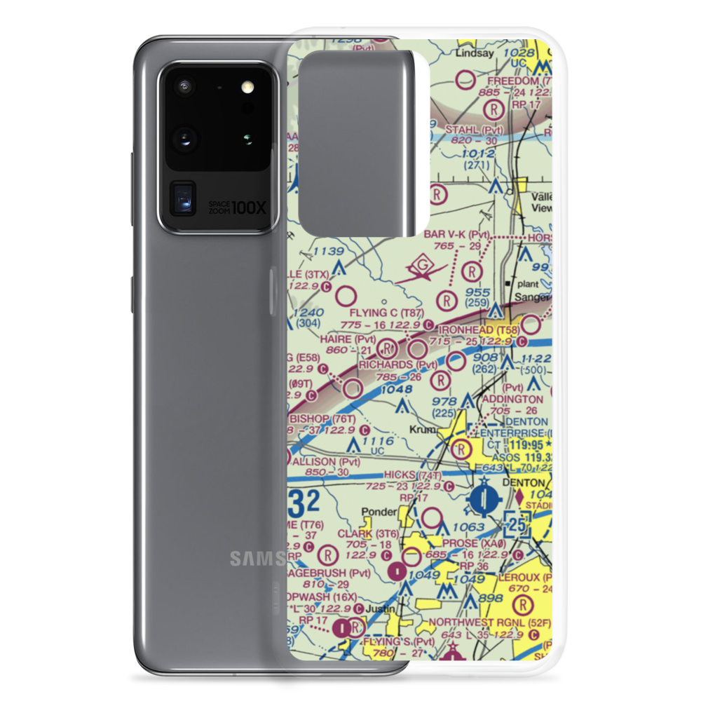 Flying C Airport (T87) VFR Sectional Samsung Case Samsung Galaxy S20 Ultra model shown