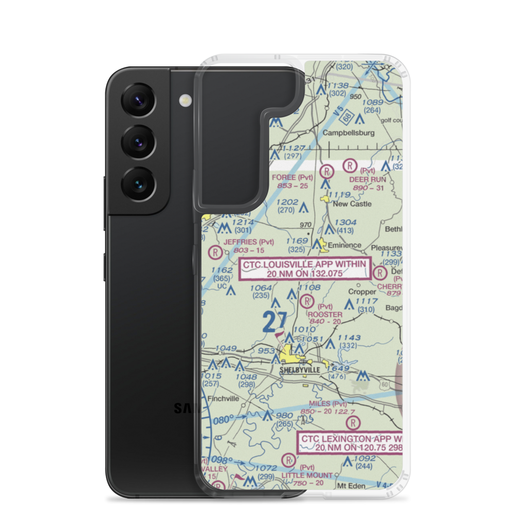 Flying C Farms Airport (6KY3) VFR Sectional Samsung Case Samsung Galaxy S22 model shown