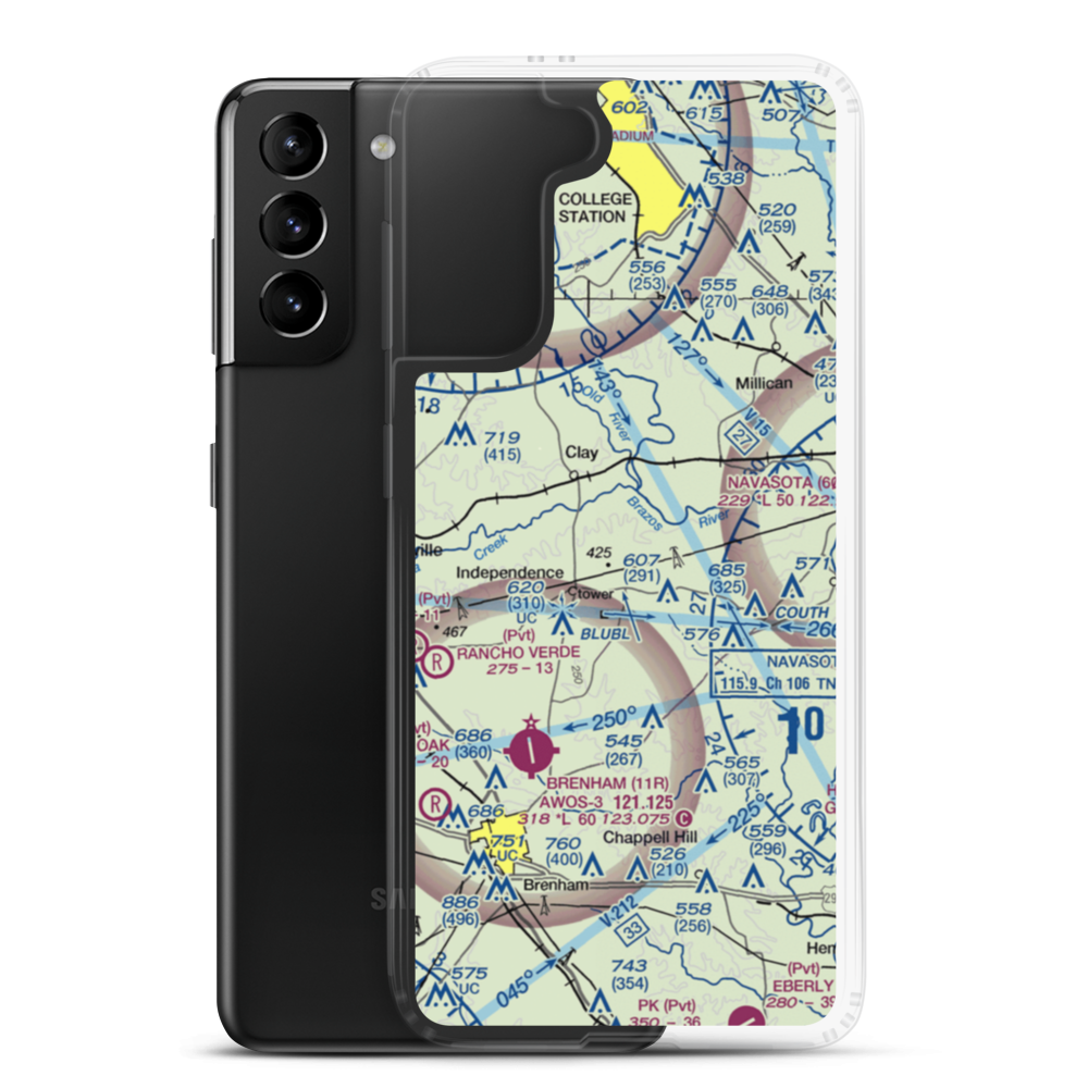 Flying C Ranch Airport (65TA) VFR Sectional Samsung Case Samsung Galaxy S21 Plus model shown