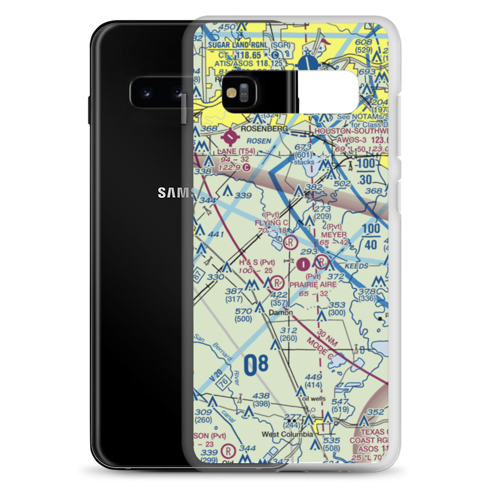Flying C Ranch Airport (XS25) VFR Sectional Samsung Case Samsung Galaxy S10+ model shown