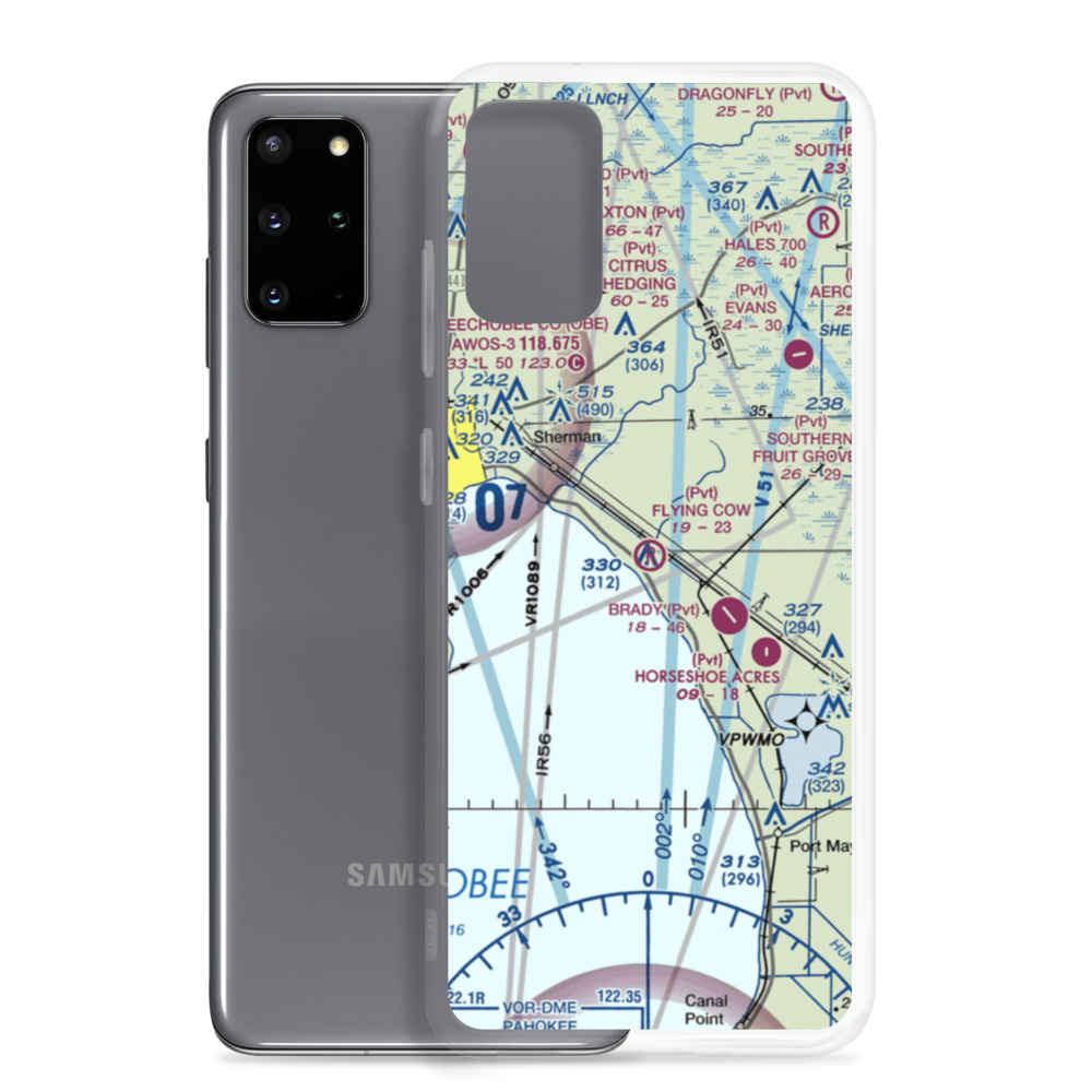 Flying Cow Air Ranch Airport (FD39) VFR Sectional Samsung Case Samsung Galaxy S20 Plus model shown