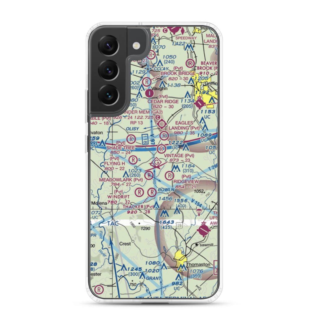 Flying D Airport (1GE5) VFR Sectional Samsung Case Samsung Galaxy S22 Plus model shown