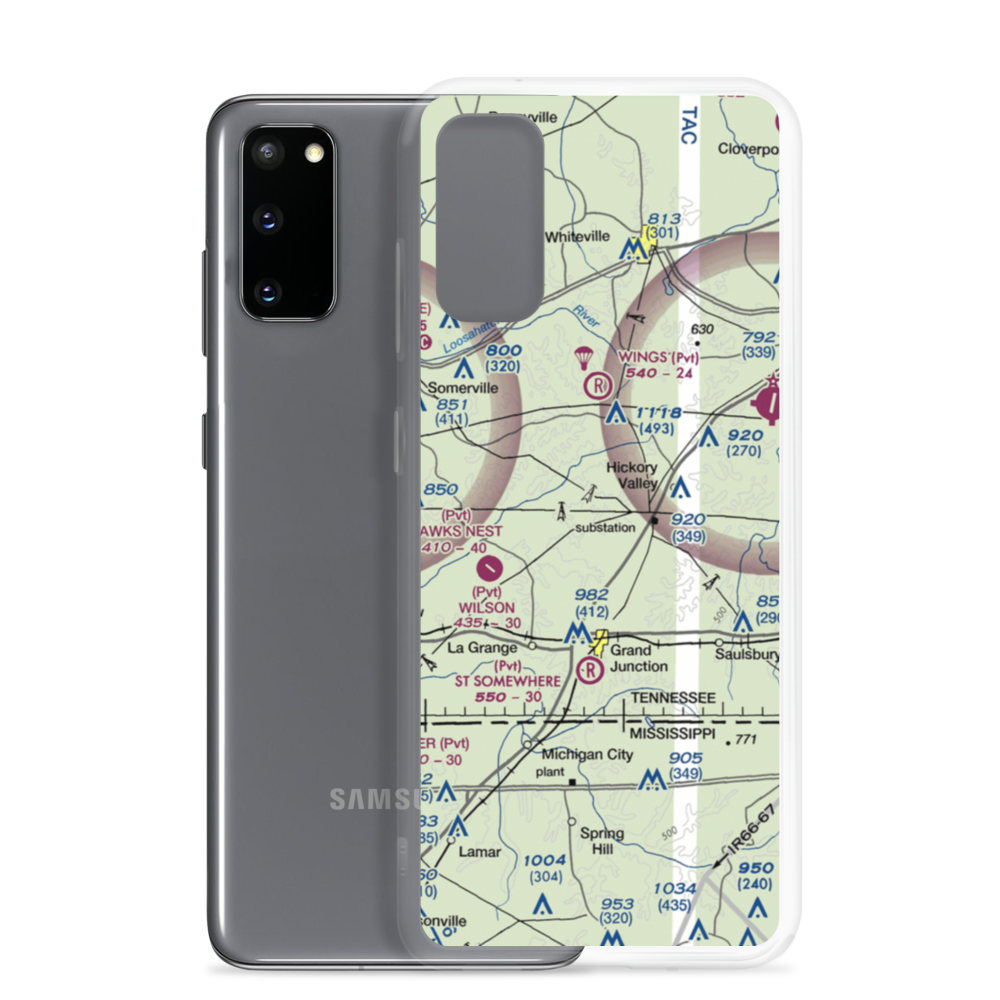 Flying D Airport (7TN5) VFR Sectional Samsung Case Samsung Galaxy S20 model shown