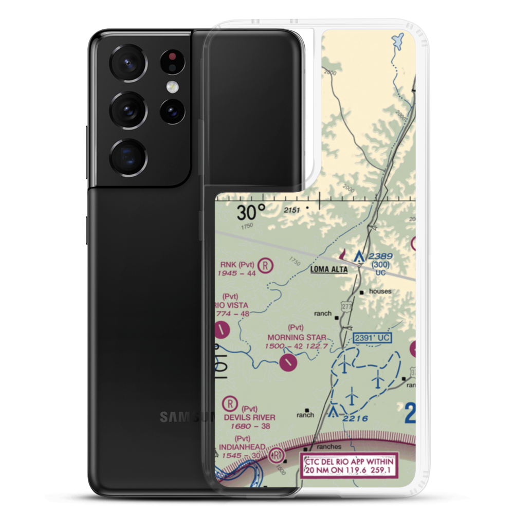 Flying D Ranch Airport (TA29) VFR Sectional Samsung Case Samsung Galaxy S21 Ultra model shown