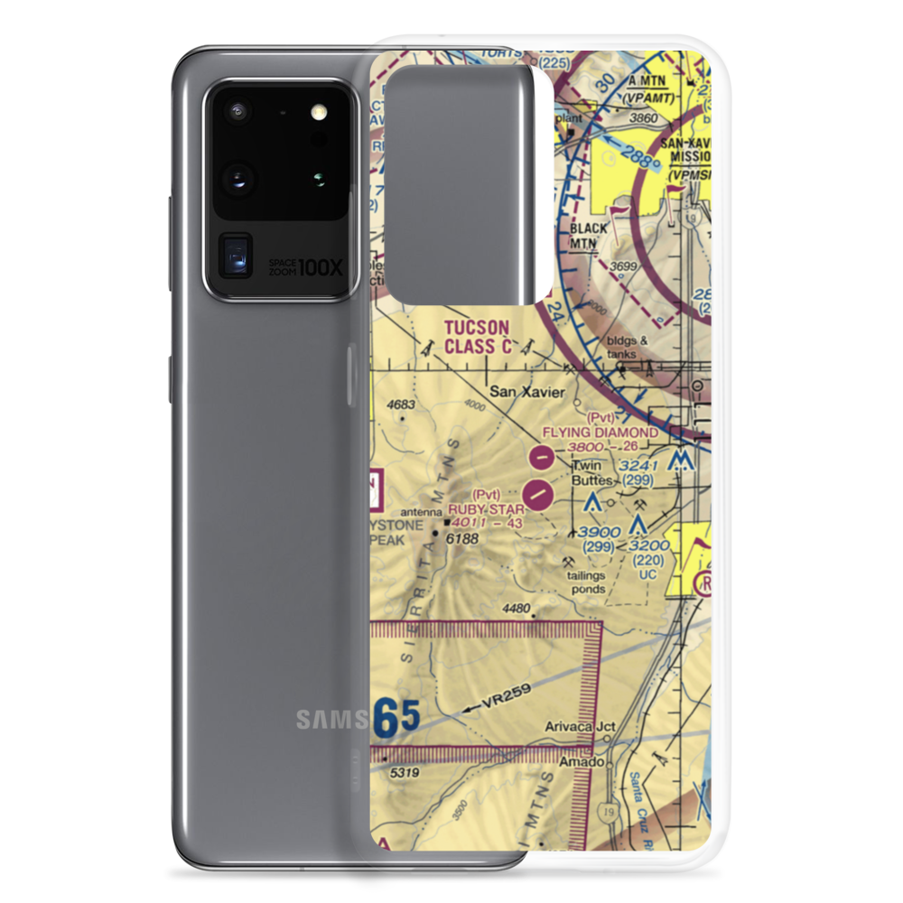 Flying Diamond Airport (6AZ8) VFR Sectional Samsung Case Samsung Galaxy S20 Ultra model shown