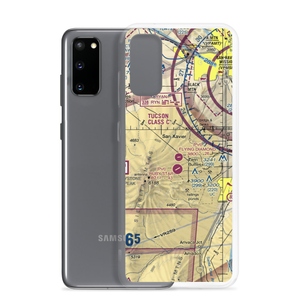 Flying Diamond Airport (6AZ8) VFR Sectional Samsung Case Samsung Galaxy S20 model shown