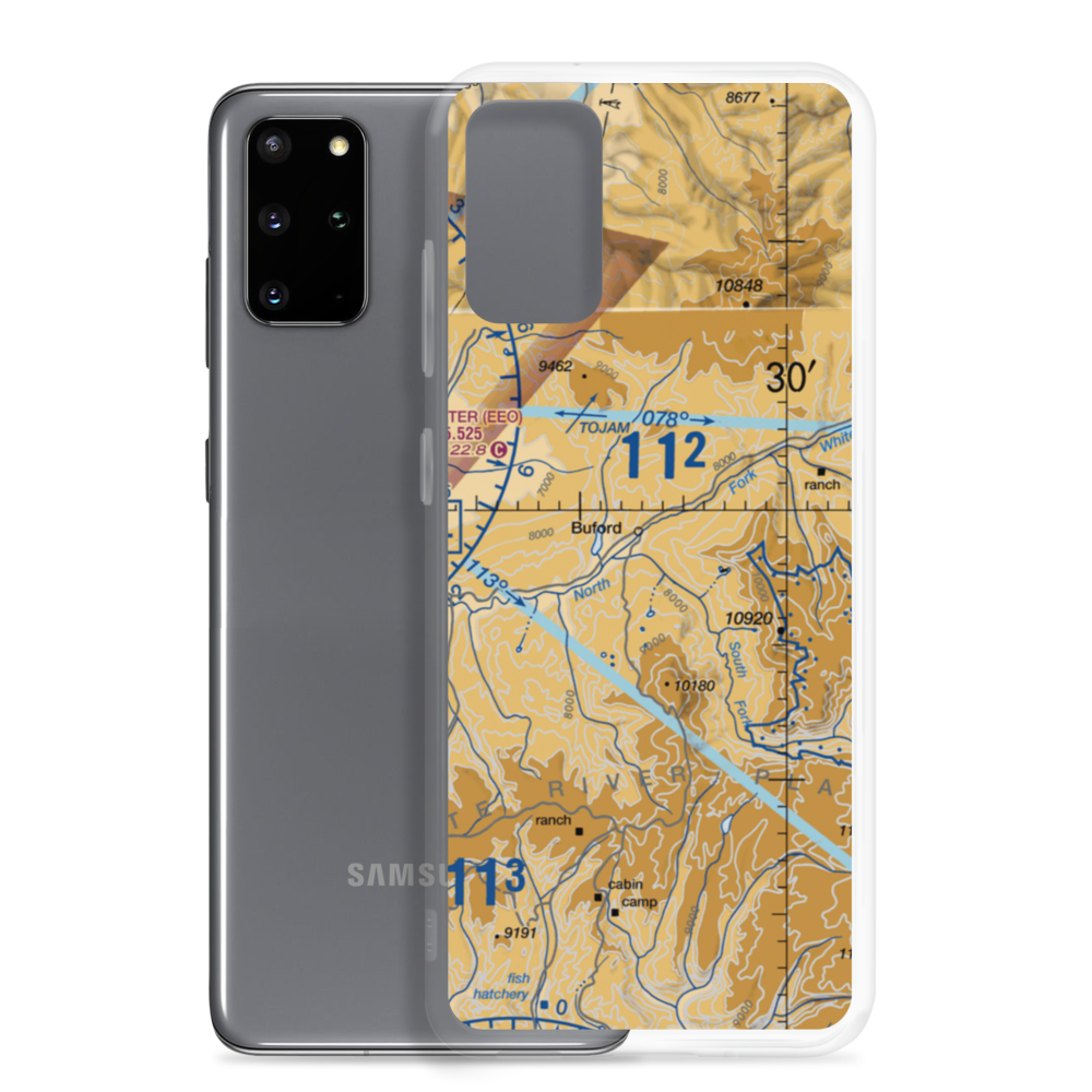Flying Dog Ranch Airstrip (41CO) VFR Sectional Samsung Case Samsung Galaxy S20 Plus model shown
