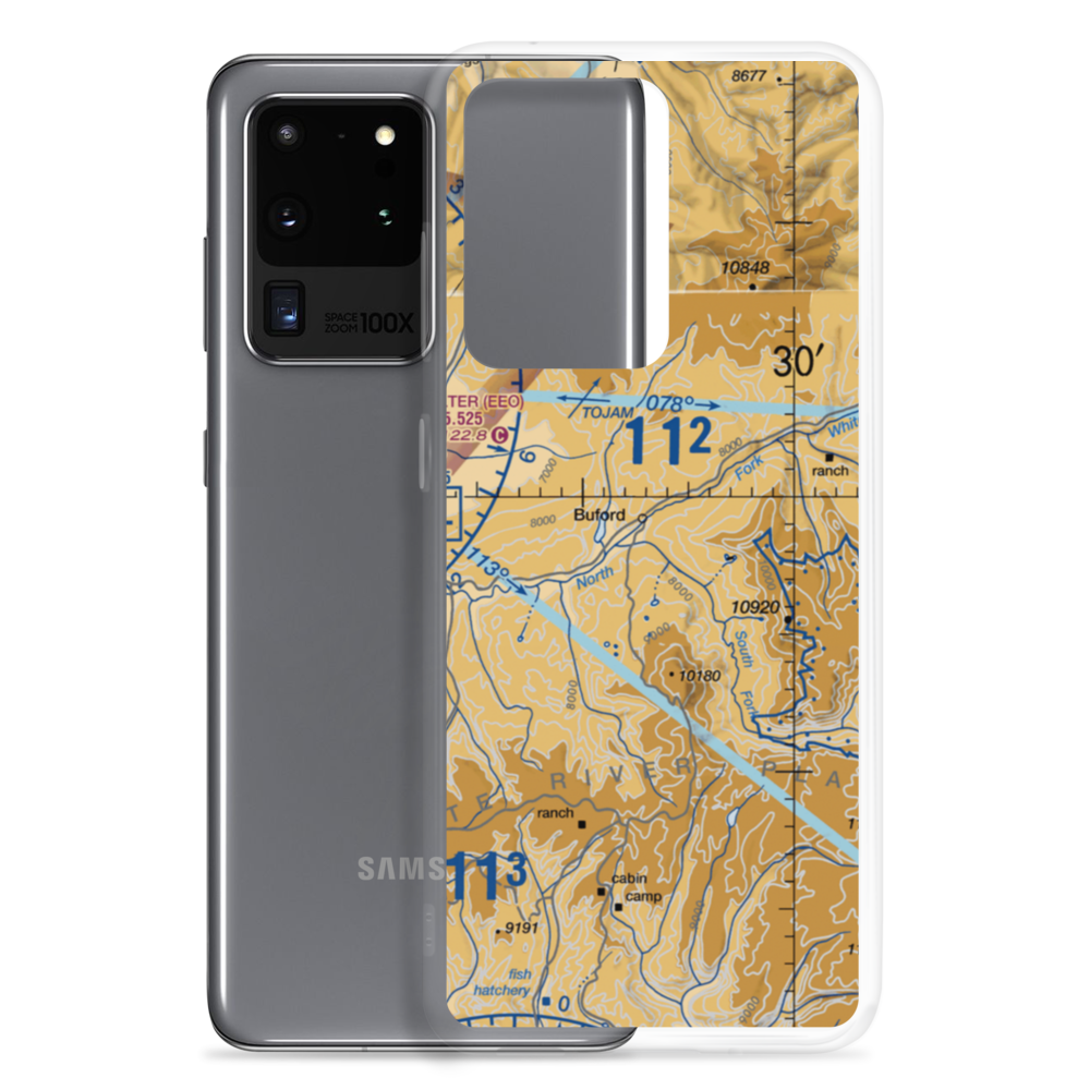 Flying Dog Ranch Airstrip (41CO) VFR Sectional Samsung Case Samsung Galaxy S20 Ultra model shown